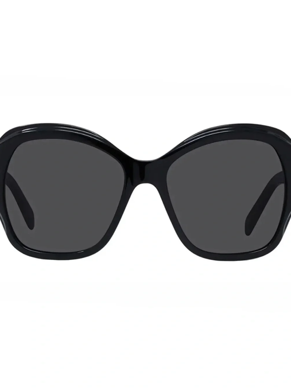 Celine Oversized Black Sunglasses with Dark Gray Lenses